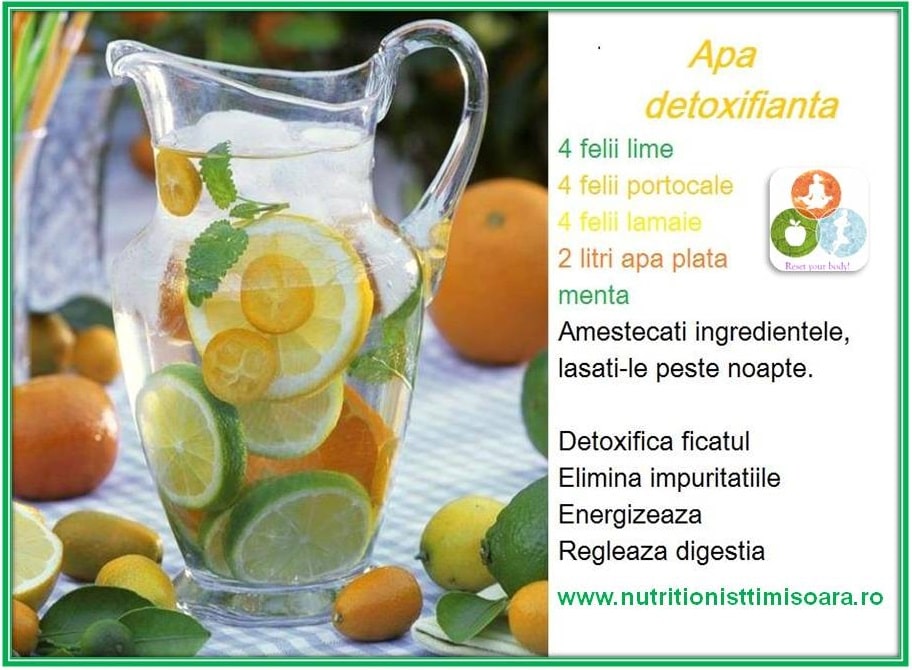 Cum prepari acasă apă detoxifiantă? rețeta pas cu pas